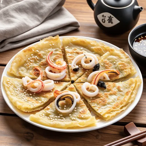 Seafood Korean Pancake with Seri