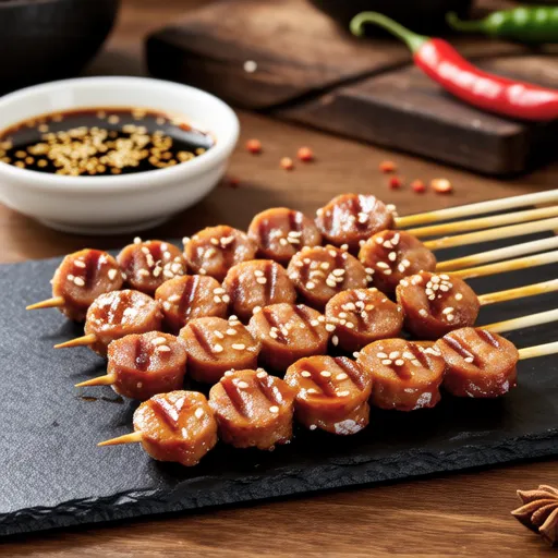 Sotteok Sotteok (Korean Rice Cake and Sausage Skewers)