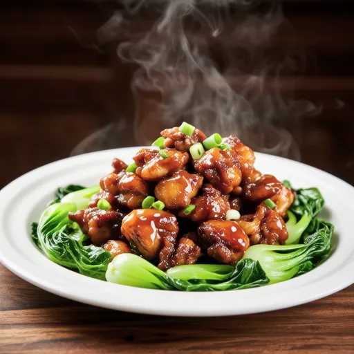 Spicy Stir-fried Lettuce with Ground Chicken