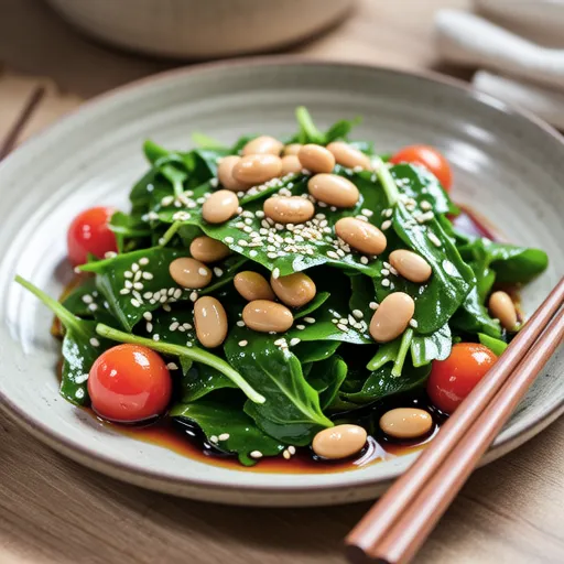 Soybean and Baby Leaf Sesame Ponzu Salad