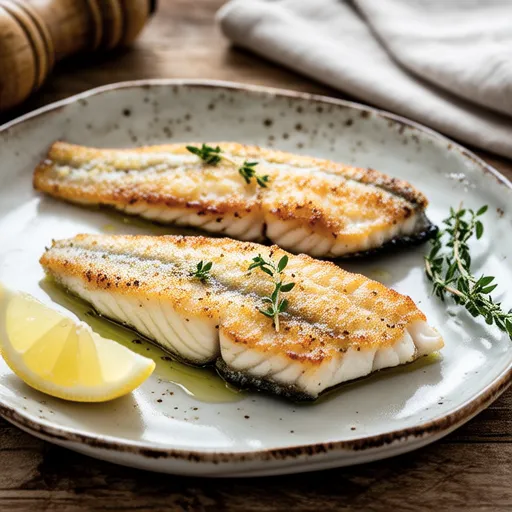 Grilled Horse Mackerel with Mustard and Cheese Breadcrumbs