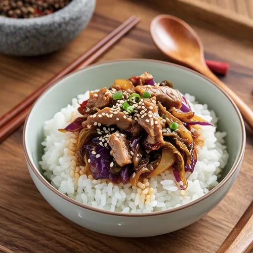 Cabbage Tuna Rice Bowl