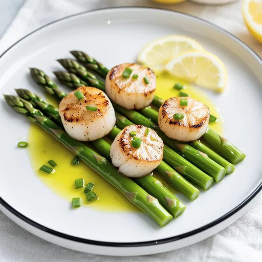 Sauteed Scallops with Lemon and Scallion Sauce