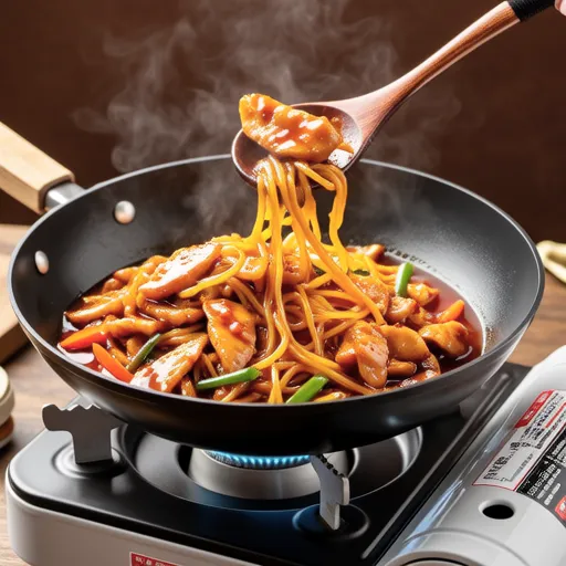 Spicy Stir-fried Chicken and Vermicelli