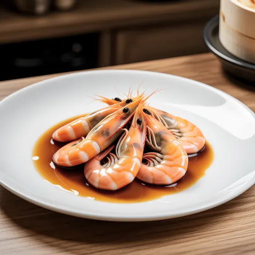 Shiny Simmered Prawns