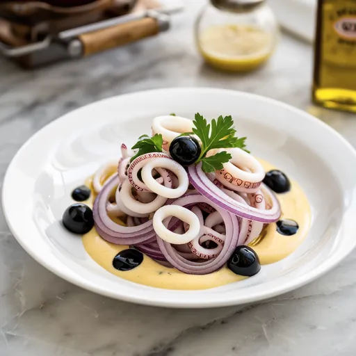 Purple Onion and Squid Mayo Salad