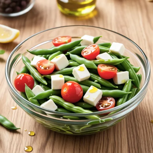 Broad Bean and Tomato Cheese Salad
