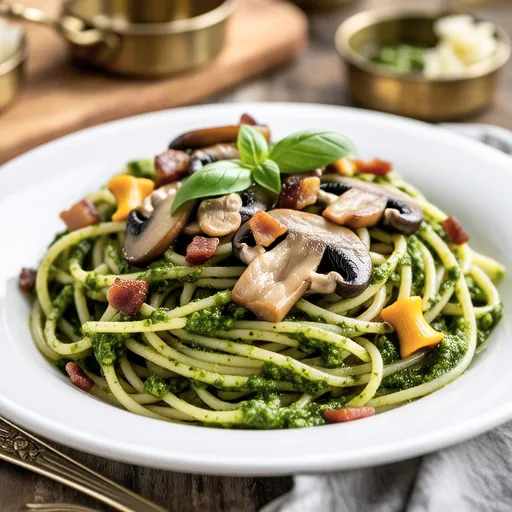 Mushroom Genovese Pasta