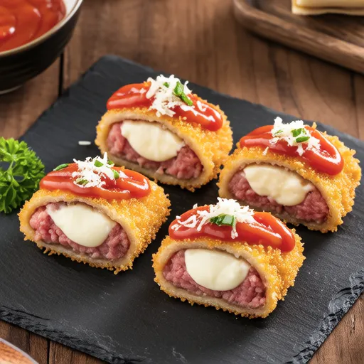 Cheese-filled Menchi Katsu