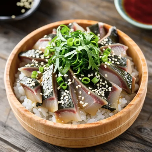 Ajisashi and Ume Shiso Chirashi Sushi