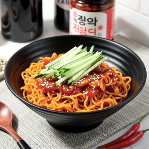 Sweet and Tangy Spicy Cold Ramen