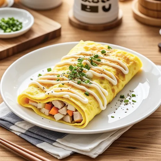 Tuna Vegetable Rolled Omelette
