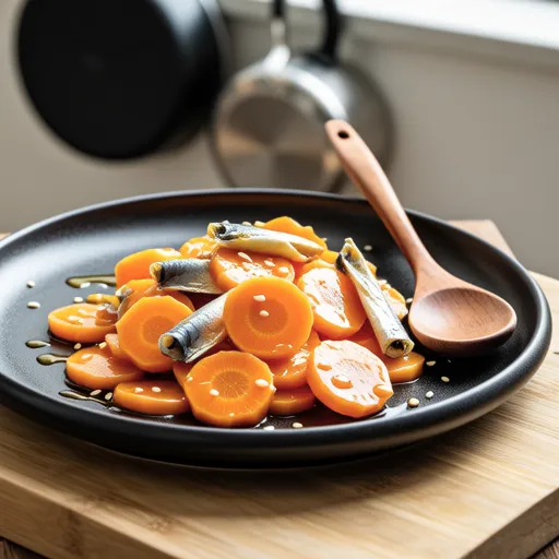 Carrot and Canned Mackerel Salt Stir-fry