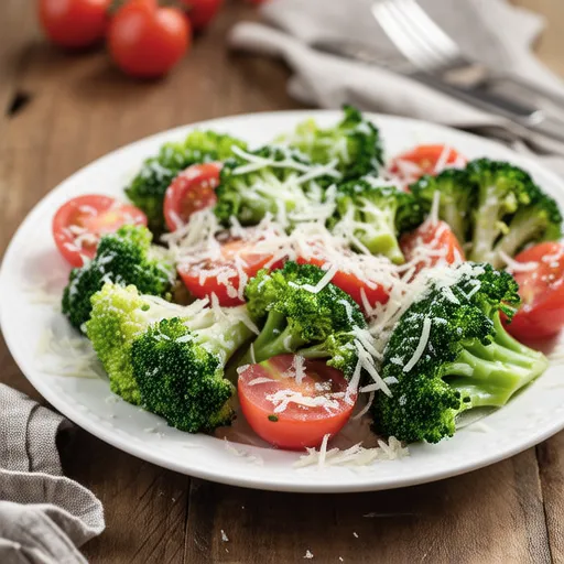 Broccoli and Cherry Tomato Caesar-style Salad