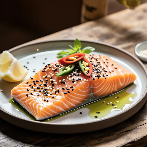 Salmon with Sesame Crust