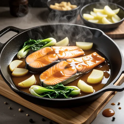 Sweet and Savory Stir-fried Yellowtail