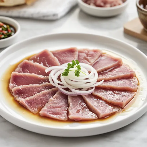 Tuna Carpaccio with Salt Lemon Flavor