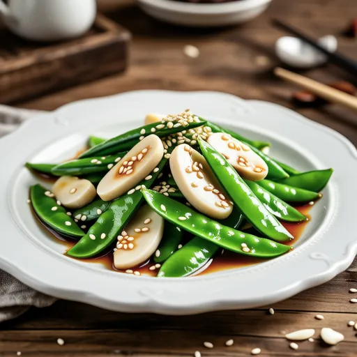 Snap Peas and Chikuwa Sesame Salad