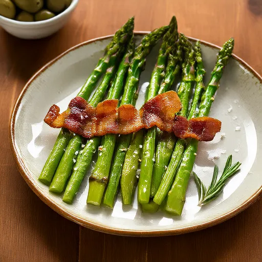 Espárragos a la Parrilla con Tocino