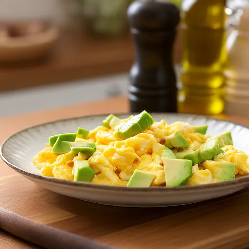 Keto-Friendly Egg and Avocado Scramble