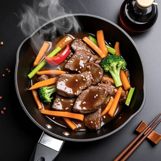 Stir-fried Cut Vegetables and Beef with Oyster Sauce