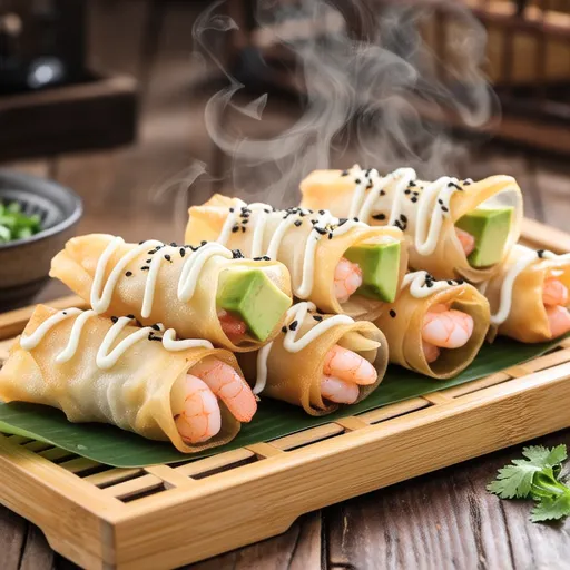 Shrimp and Avocado Spring Rolls