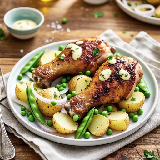 New Potatoes and Chicken Hot Salad