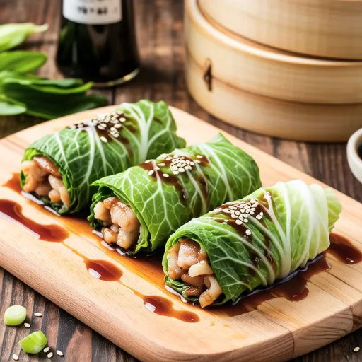 Pork and Bamboo Shoots Cabbage Rolls
