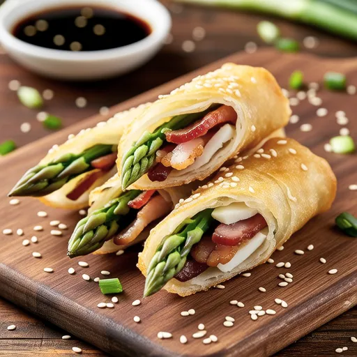 Asparagus and Bacon Spring Rolls