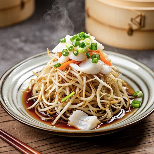 Bean Sprouts with Grated Daikon and Shirasu