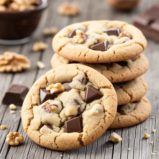 Walnut Chocolate Chip Cookies