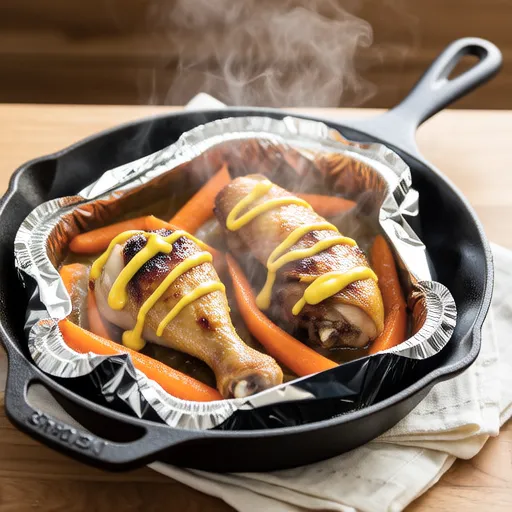 Chicken and Carrot Foil Bake