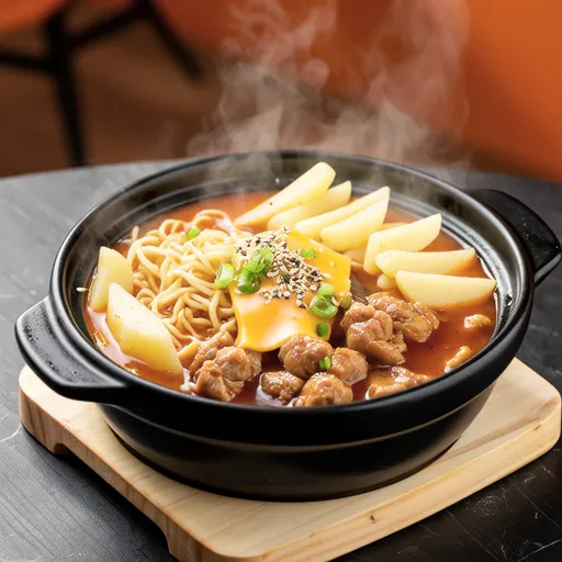 Cheese Dakgalbi Style Hot Pot