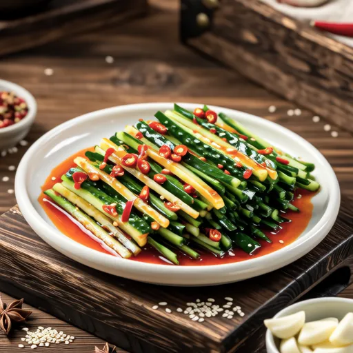 Cucumber Kimchi (Oi Kkakdugi)