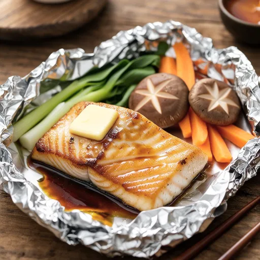 Grilled Yellowtail in Foil