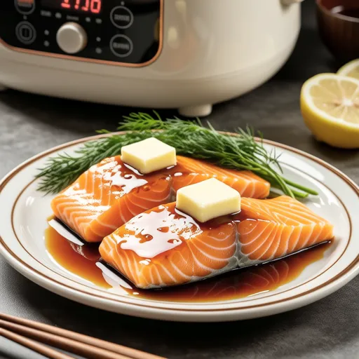 Pan-fried Salmon with Butter and Ponzu Sauce