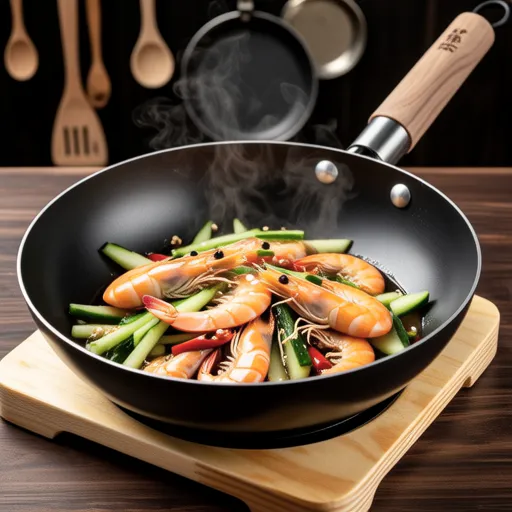 Shrimp and Cucumber Stir-fry Diet Side Dish