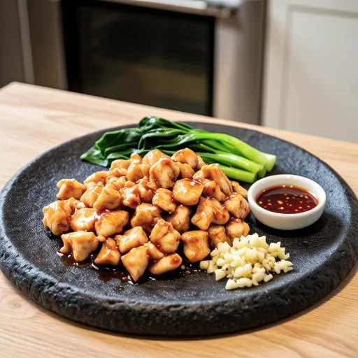 Komatsuna and Chicken Spicy Namul