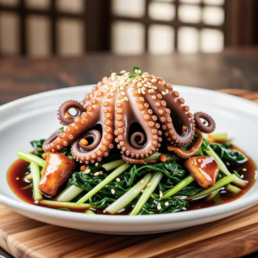 Octopus and Shredded Cabbage Namul