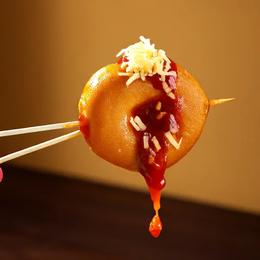 Espetinhos de Tteok com Molho Doce e Picante