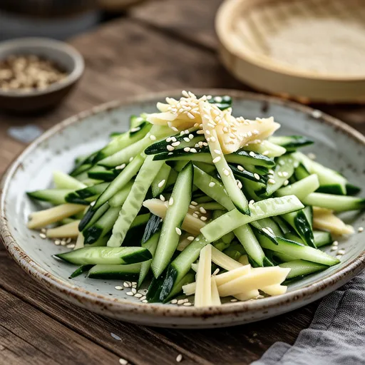 Cucumber and Myoga Ginger Salad