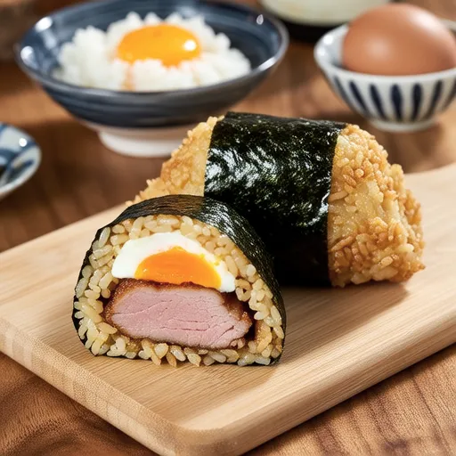 Pork Tamago and Abura Miso Onigirazu