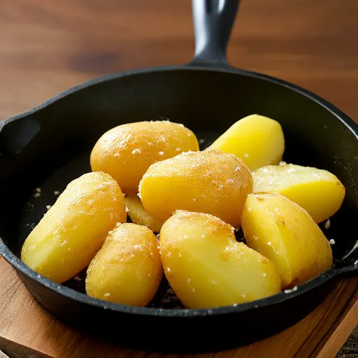 Картошка с маслом на пару