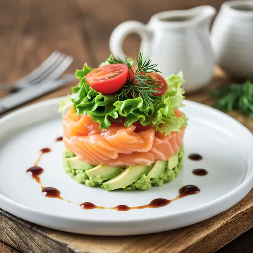 Salmon and Avocado Mille-Feuille