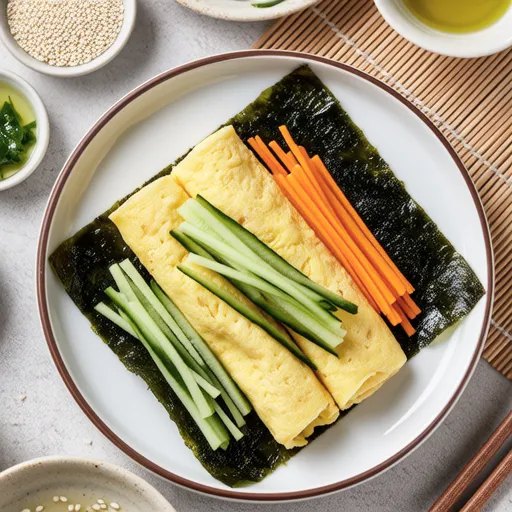 Keto Egg Sheet Gimbap (Low-Carb High-Fat Diet)