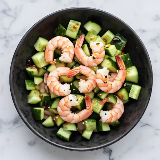 Spicy Shrimp and Cucumber Salad