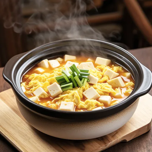 Oboro Tofu and Egg Chinese Soup