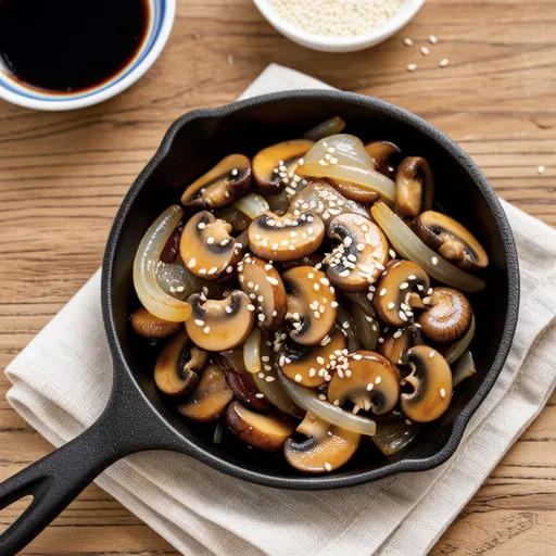 Stir-fried King Oyster Mushroom