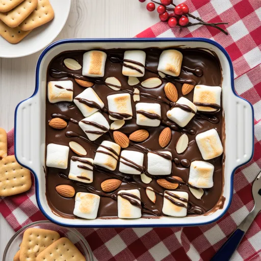 Christmas Dessert ~ Marshmallow S'mores Dip