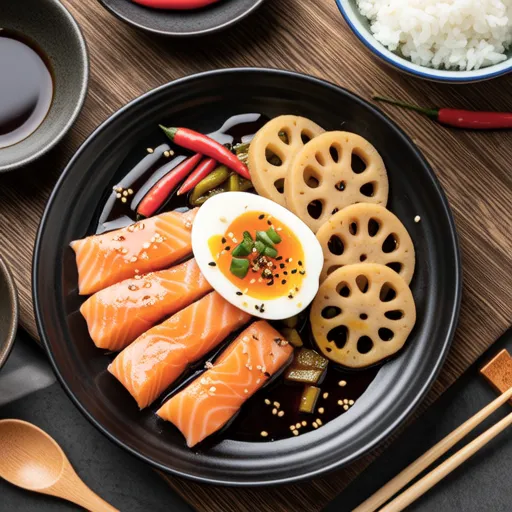 Salmon and Lotus Root Nanban Stir-fry